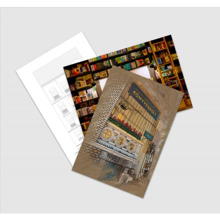 Libertine Könyvesbolt képeslapcsomag