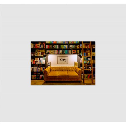 Libertine Könyvesbolt képeslap -  Belső enteriőr