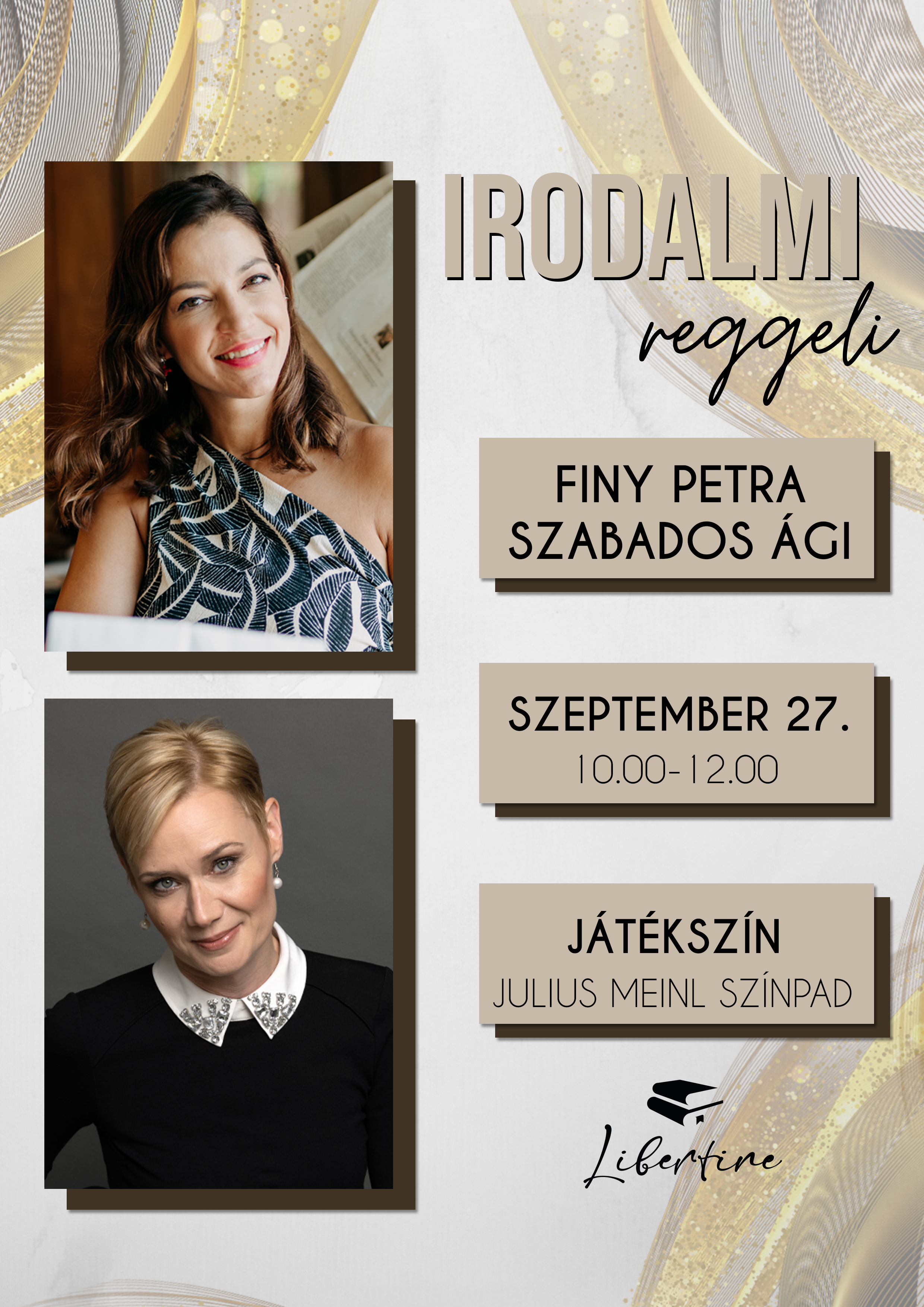 Irodalmi reggeli Finy Petrával és Szabados Ágival